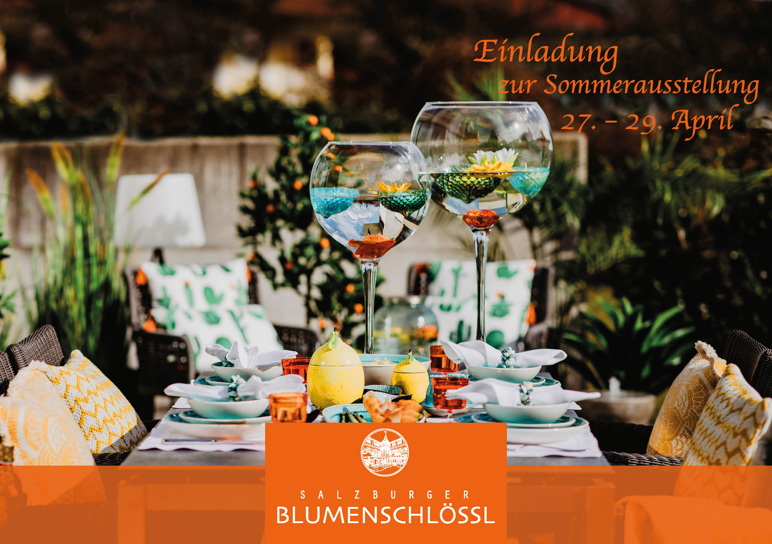 Einladung: Sommerausstellung im Blumenschlössl Salzburg